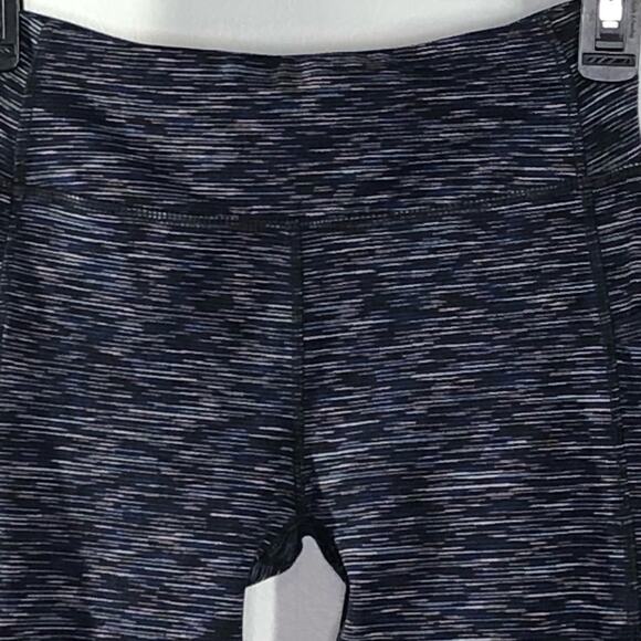 Kyodan Double Brushed High Waist Full Length XS Deep Purple Space Dye Leggings - Picture 3 of 16